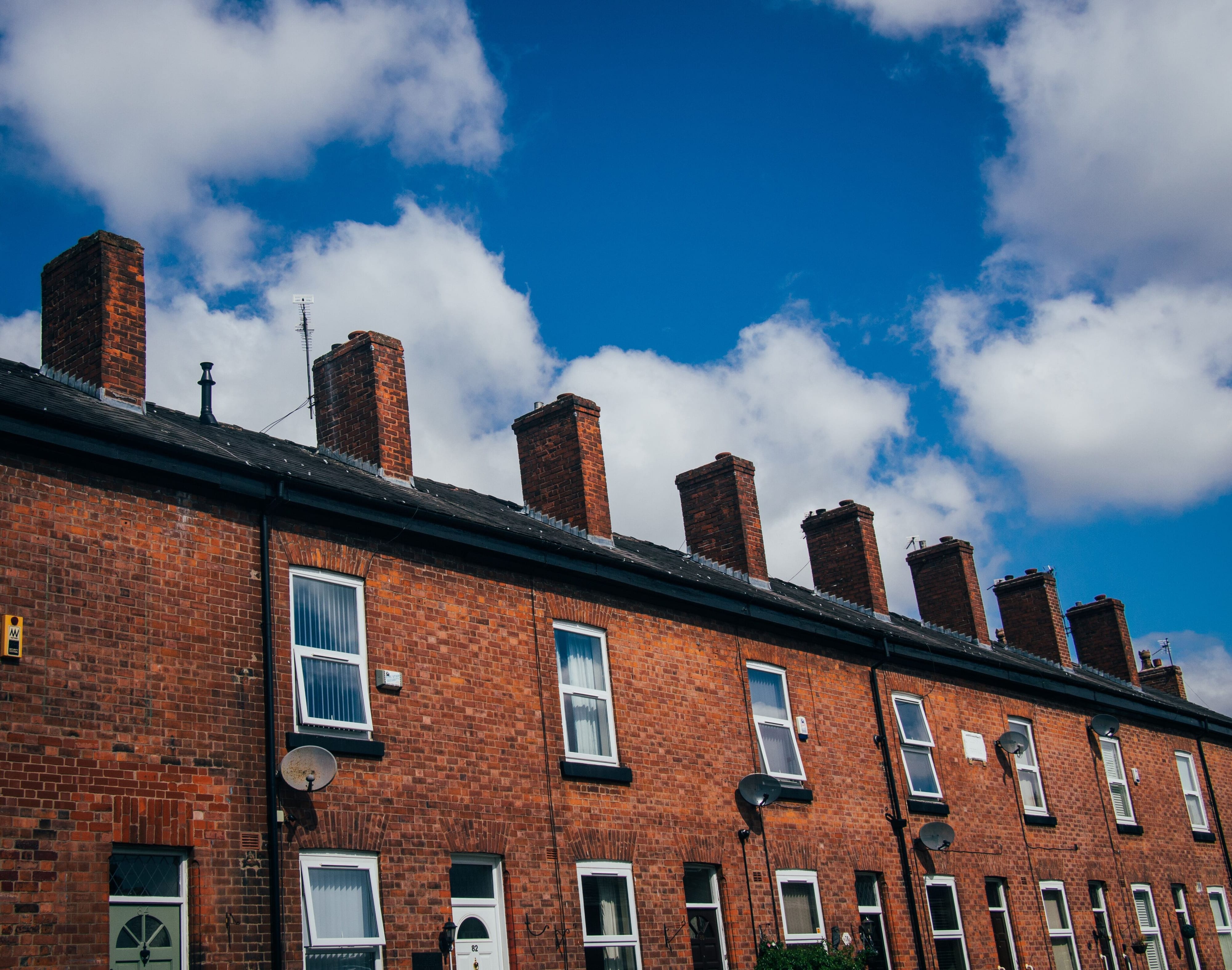 Terraced houses in Chorlton, Manchester.
