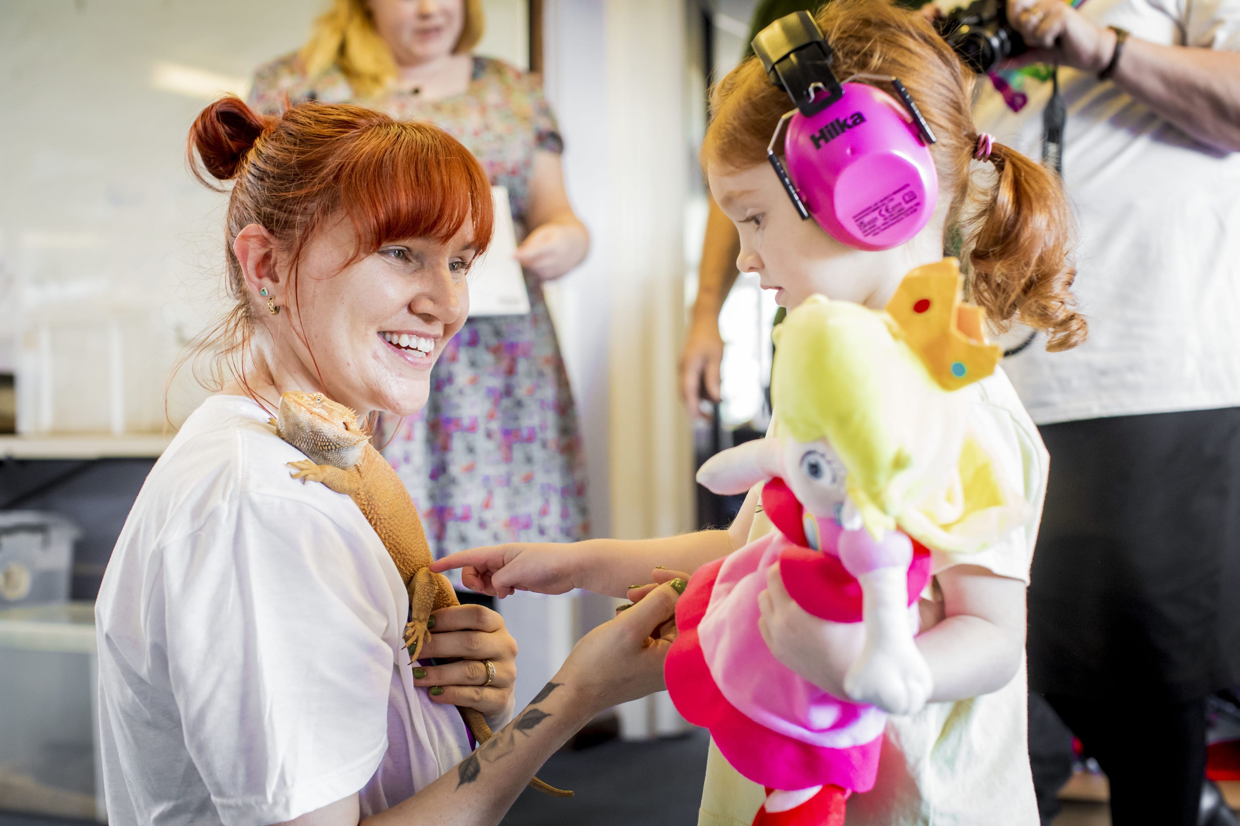 Amy and her daughter Annabelle from Whitby Hidden Impairments Support and Help's Looking to the Future project