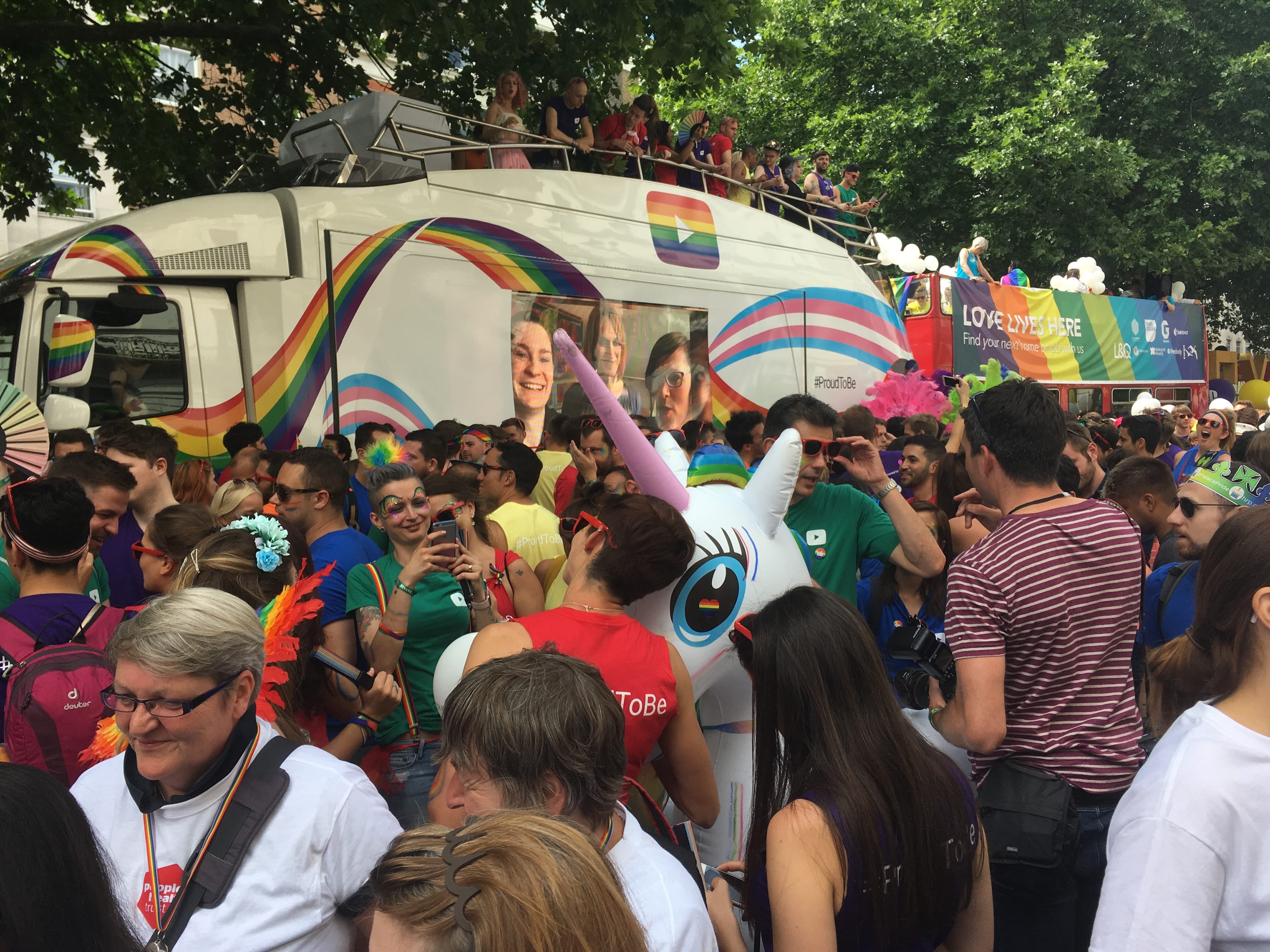 Image from London Pride parade 2017