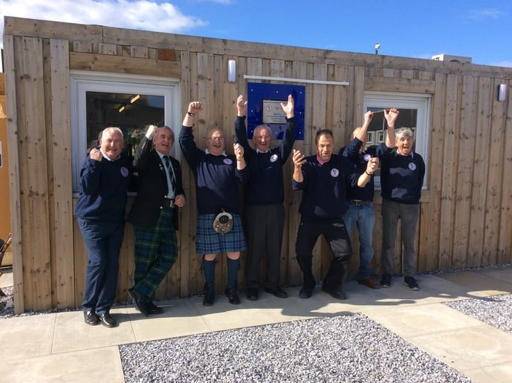 Representatives from Aberchirder and District Mens Shed in Aberdeenshire