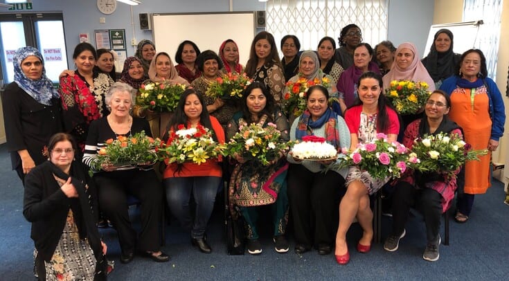 Members of The Awaaz – Voice of Women project, run by Redbridge Education and Social Welfare Support Group