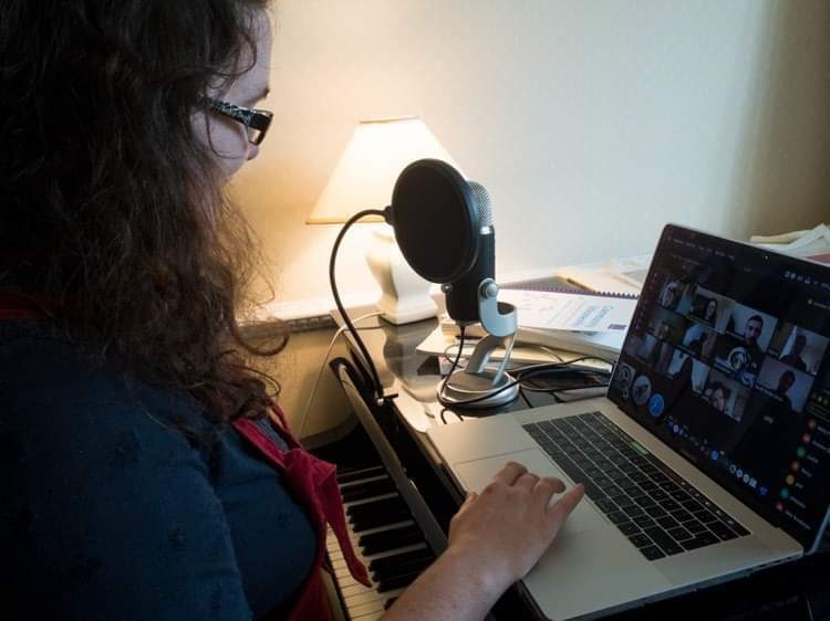 Project members use technology to keep their Coffee Cup Choir going
