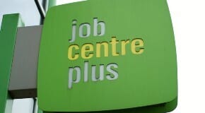 Job Centre Plus sign