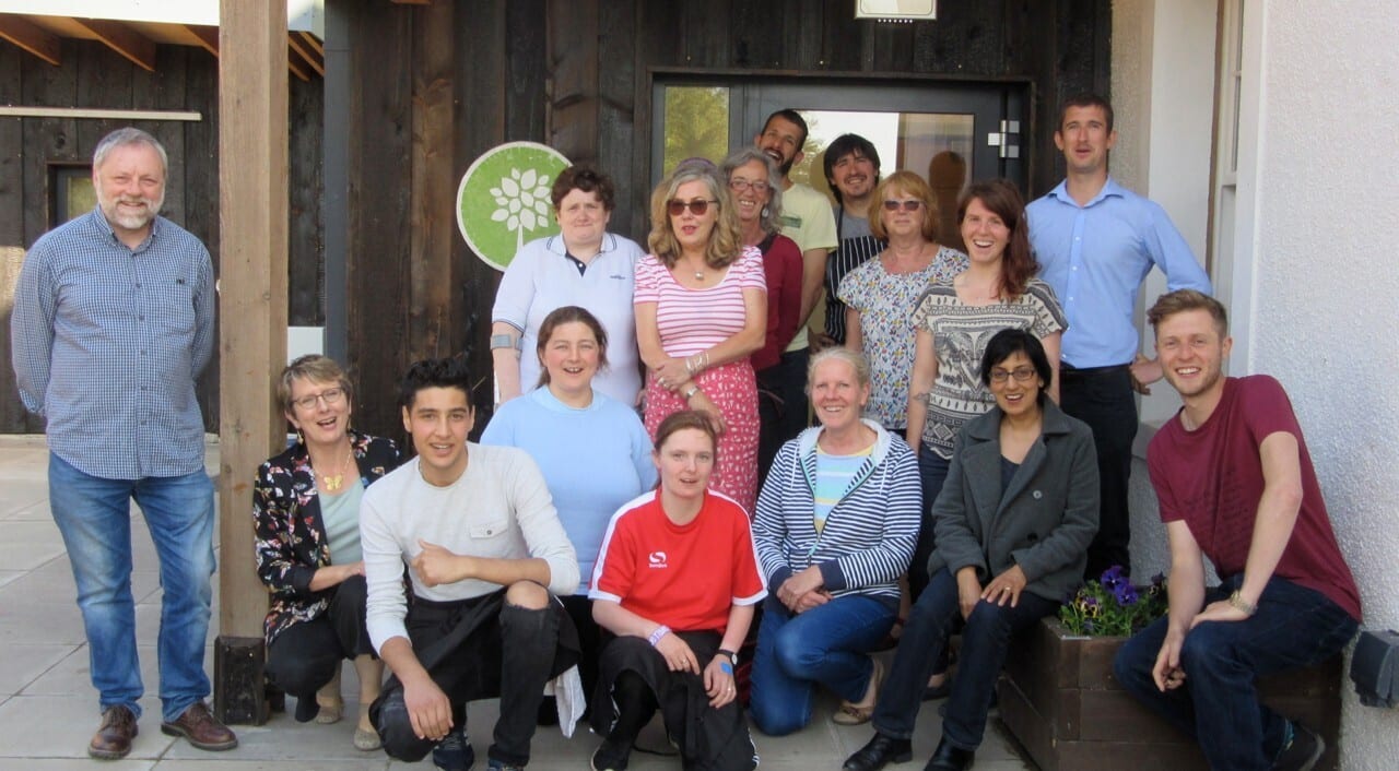 Members of Bridgend Farmhouse's 'Bridgend Inspiring Growth' project