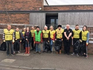 Bingham and Magdalene community clean up as part of the Local Conversation project in the area