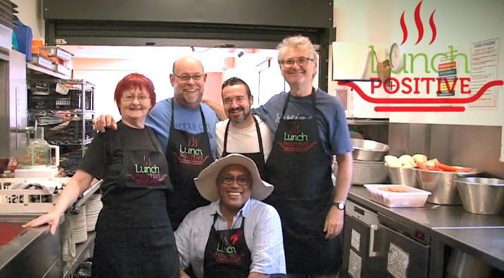 Members of the Lunch Positive HIV Community Lunch Club in Brighton