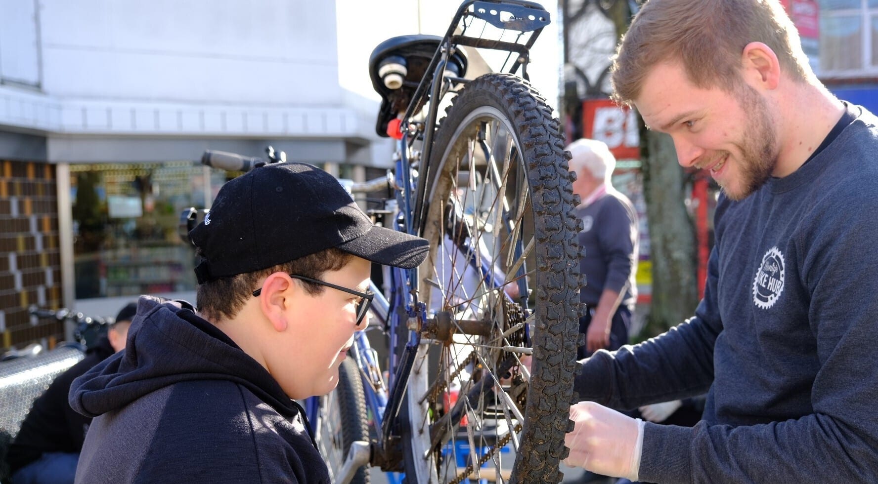 Members of Monty's Bike Hub, a project run by Monty's Community Hub based in Southampton