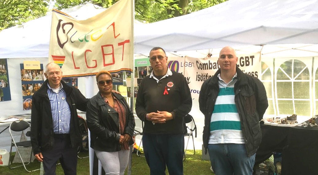 Members of North Midlands LGBT Older People’s Group