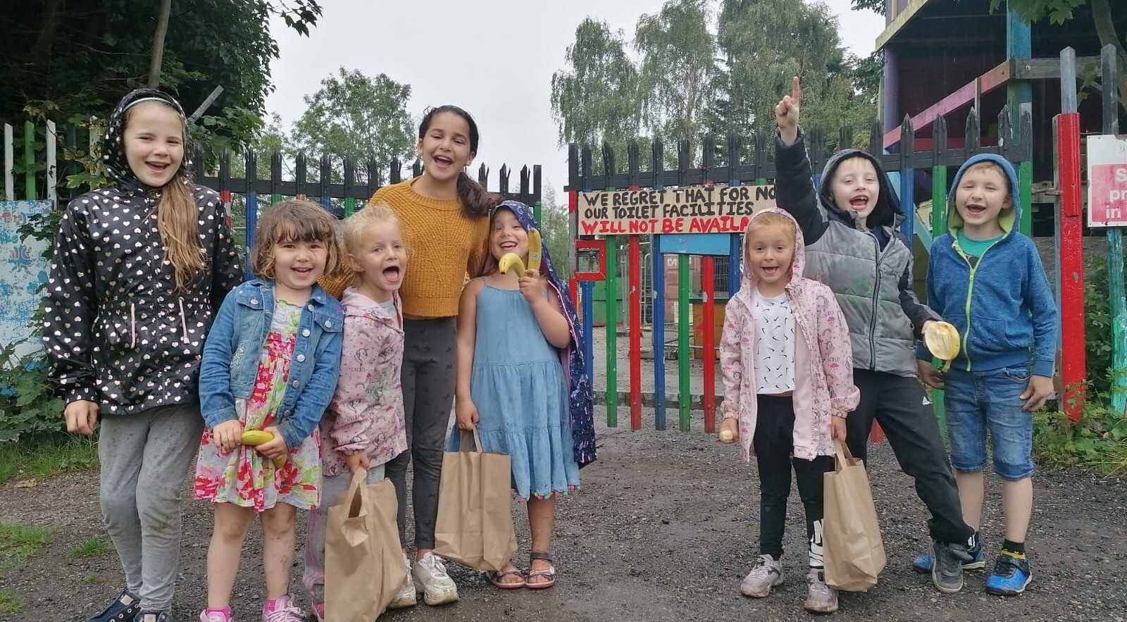An image of children at the Big Swing adventure playground in Eccleshill, Bradford