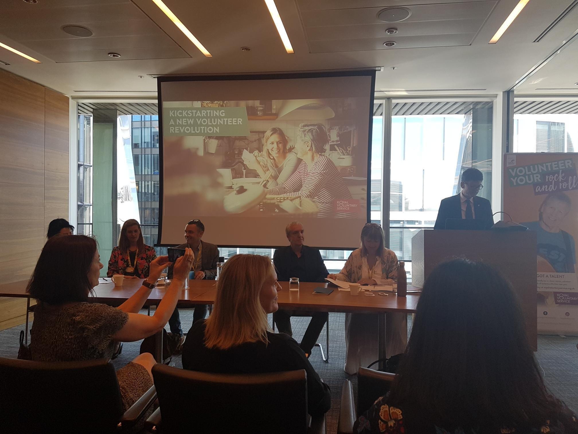 A panel discussion at event hosted by Royal Voluntary Service