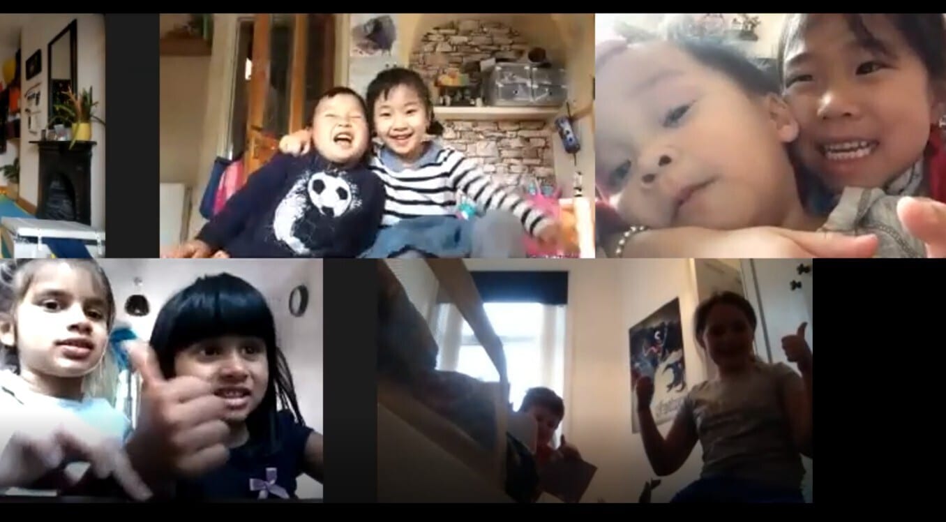 Project members from Reform Radio's "The Gorton Takeover" project keep connected on a Zoom call