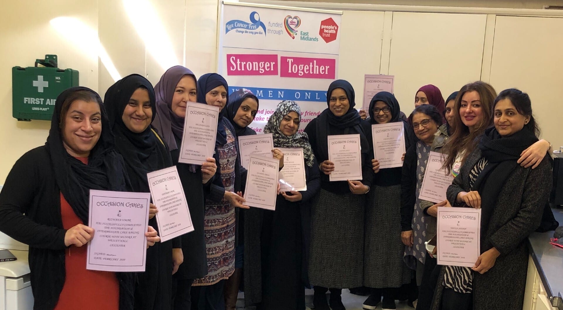 Members of Live Cancer Free's Stronger Together project