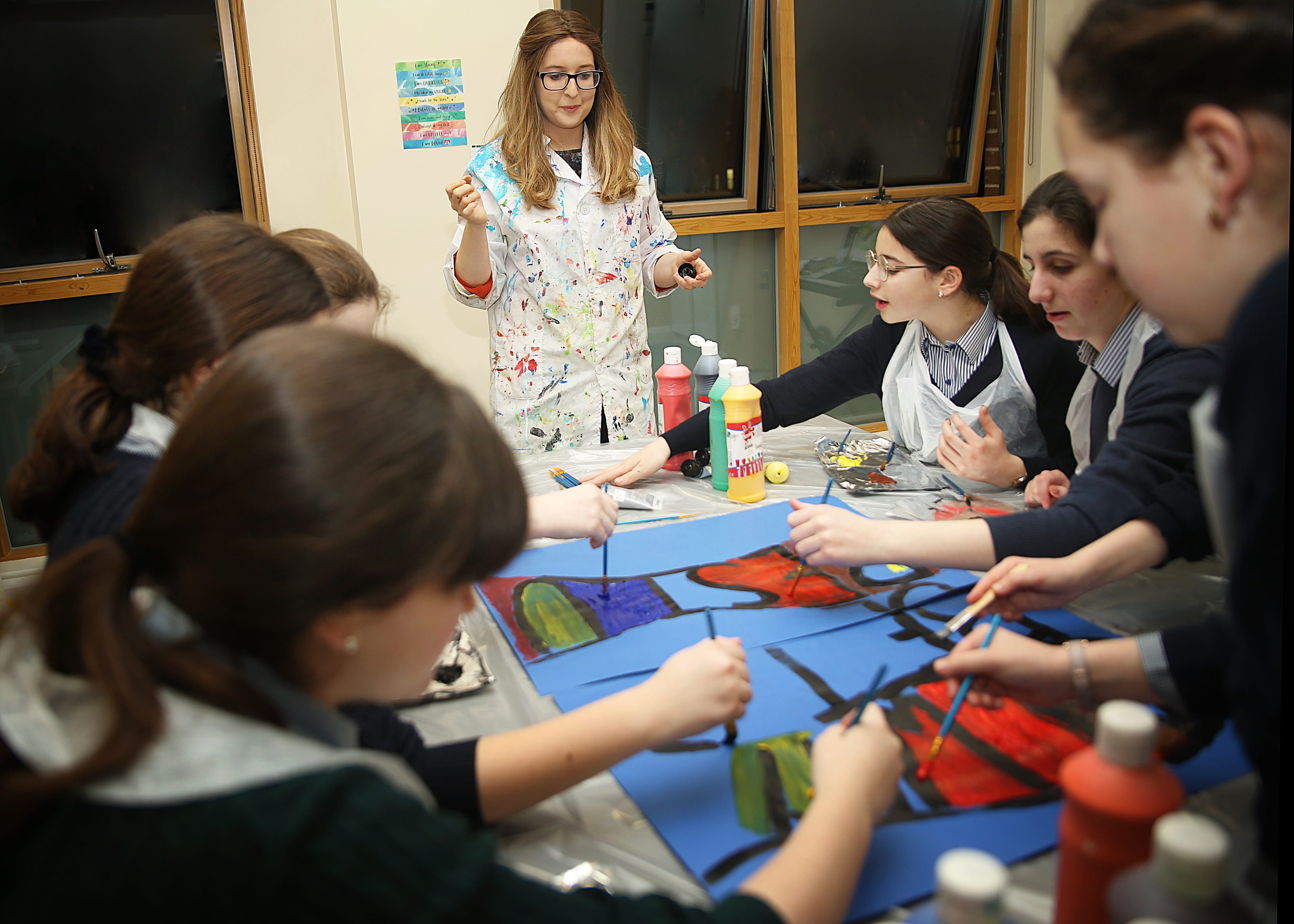 Sunbeams project delivering arts and crafts activities to young people