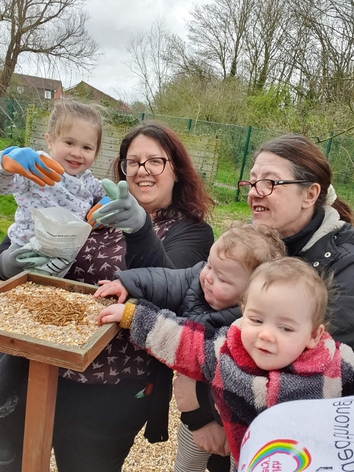 picture for projectStory: three children and two adults outside at Paston Farm picture for projectStory: three children and two adults outside at Paston Farm