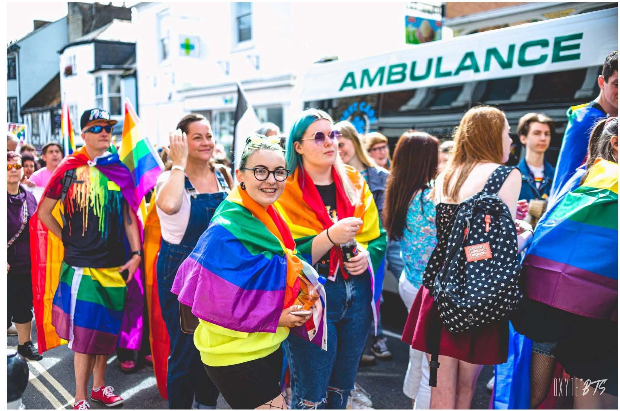 Proud2be participants at Totnes Pride 2019