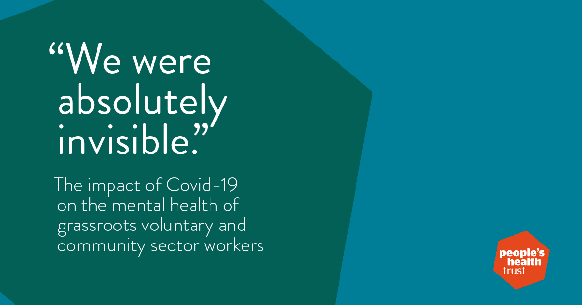 Trust publishes new report on mental health of VCS workers